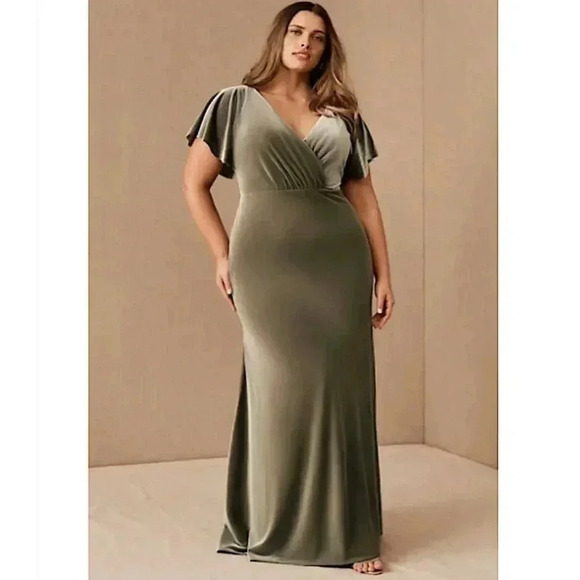 BHLDN Anthropologie New Jenny Yoo Ellis Gown Maxi Dress Bridesmaid Formal - Picture 1 of 15